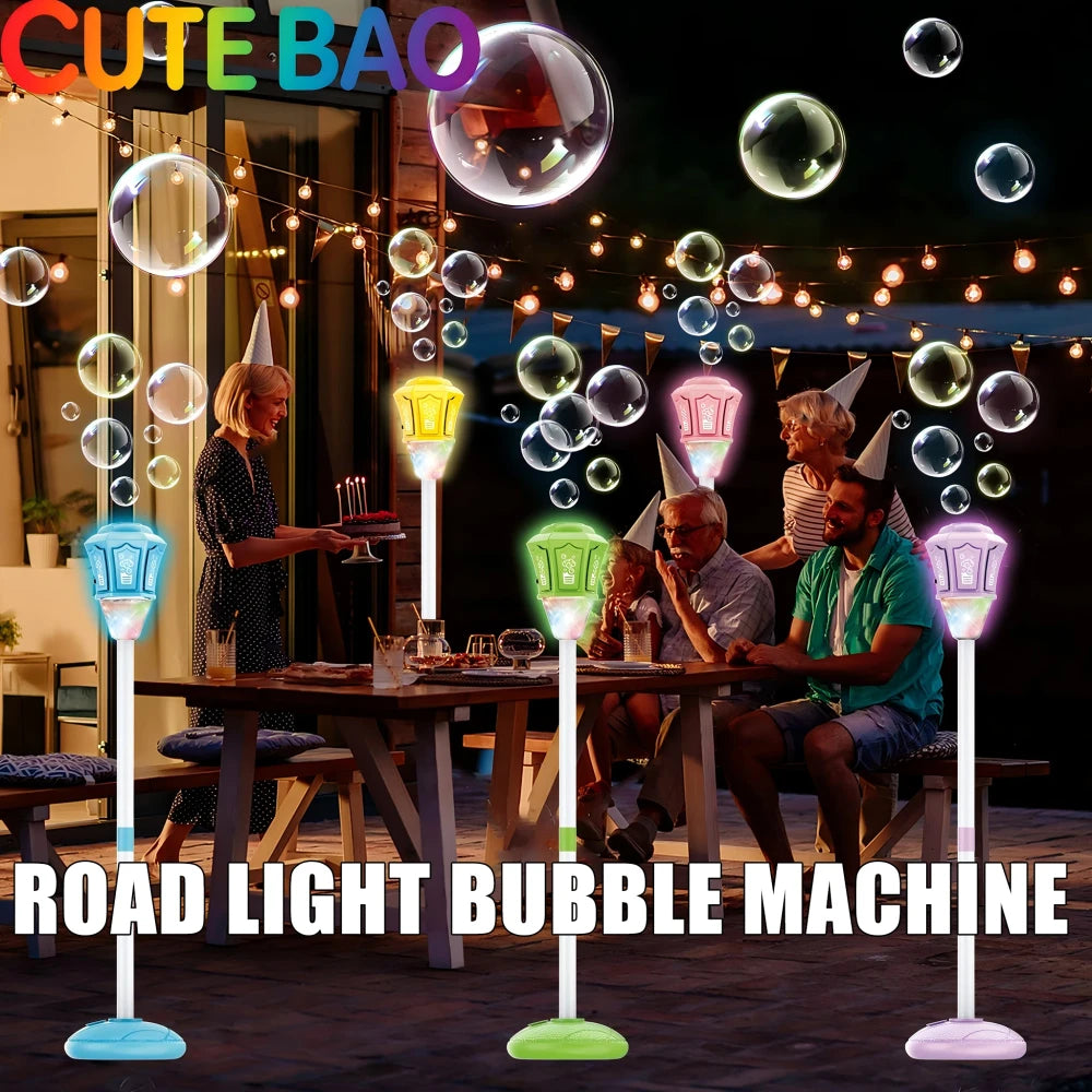 Electric Street Light Bubble Machine