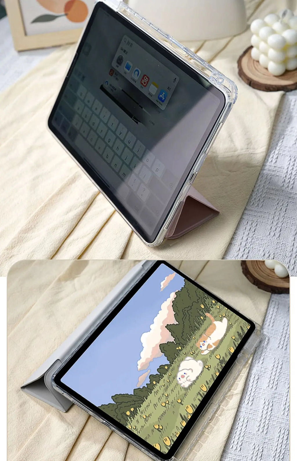 For 2025 iPad Air 11 Case iPad 10th Generation  11th A16  9th Mini6 7 13in iPad Pro11 4 5 10.9in 12.9 M2 M3 M4 M5 Holder Case