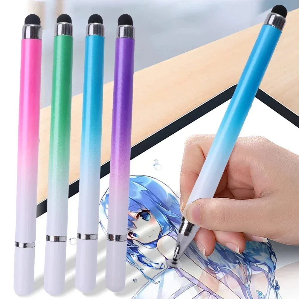 2 in 1 Universal Stylus Pen For Tablet Mobile Android IOS Phone iPad Accessories Drawing Tablet Pens Capacitive Screen Touch Pen