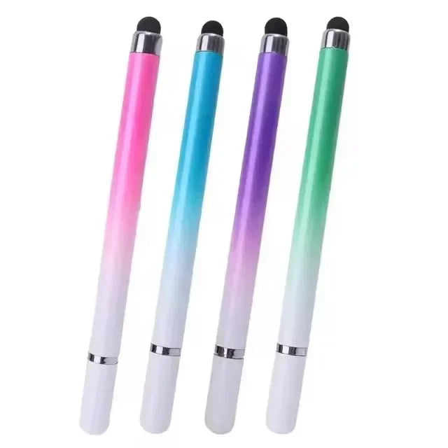 2 in 1 Universal Stylus Pen For Tablet Mobile Android IOS Phone iPad Accessories Drawing Tablet Pens Capacitive Screen Touch Pen