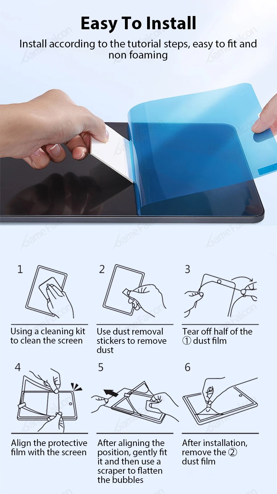 Like Paper Film Screen Protector For iPad Air 11 M3 A16 Pro 12.9 13 M4 M5 Air 3 4 5 10th 9th 8th Generation Mini 6 7 Accessories