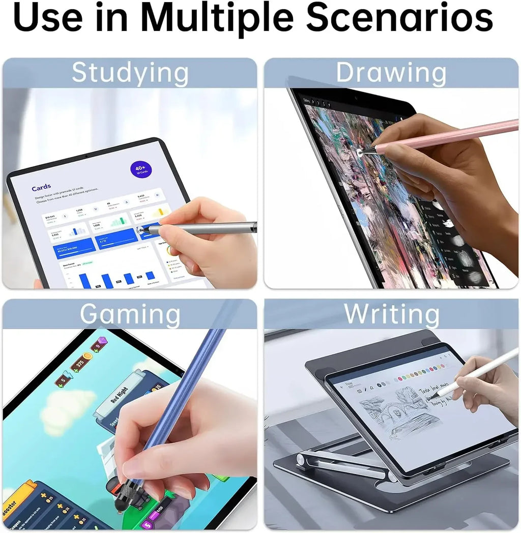 2 in 1 Universal Stylus Pen For Tablet Mobile Android IOS Phone iPad Accessories Drawing Tablet Pens Capacitive Screen Touch Pen