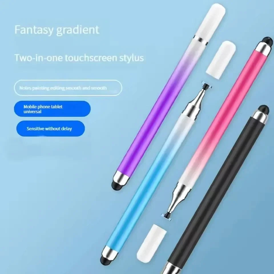 2 in 1 Universal Stylus Pen For Tablet Mobile Android IOS Phone iPad Accessories Drawing Tablet Pens Capacitive Screen Touch Pen