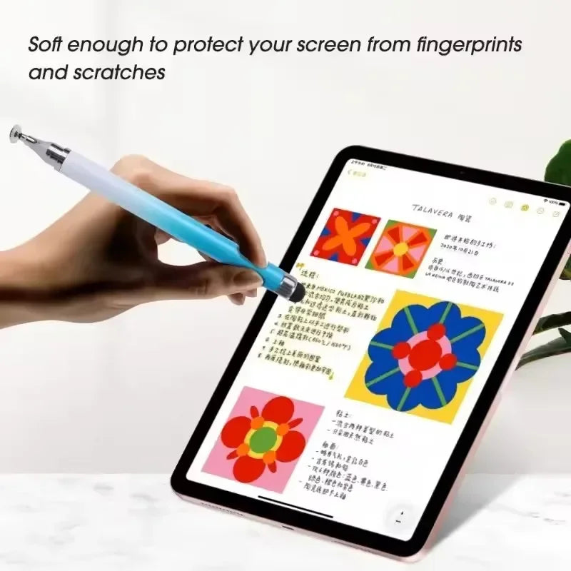 2 in 1 Universal Stylus Pen For Tablet Mobile Android IOS Phone iPad Accessories Drawing Tablet Pens Capacitive Screen Touch Pen