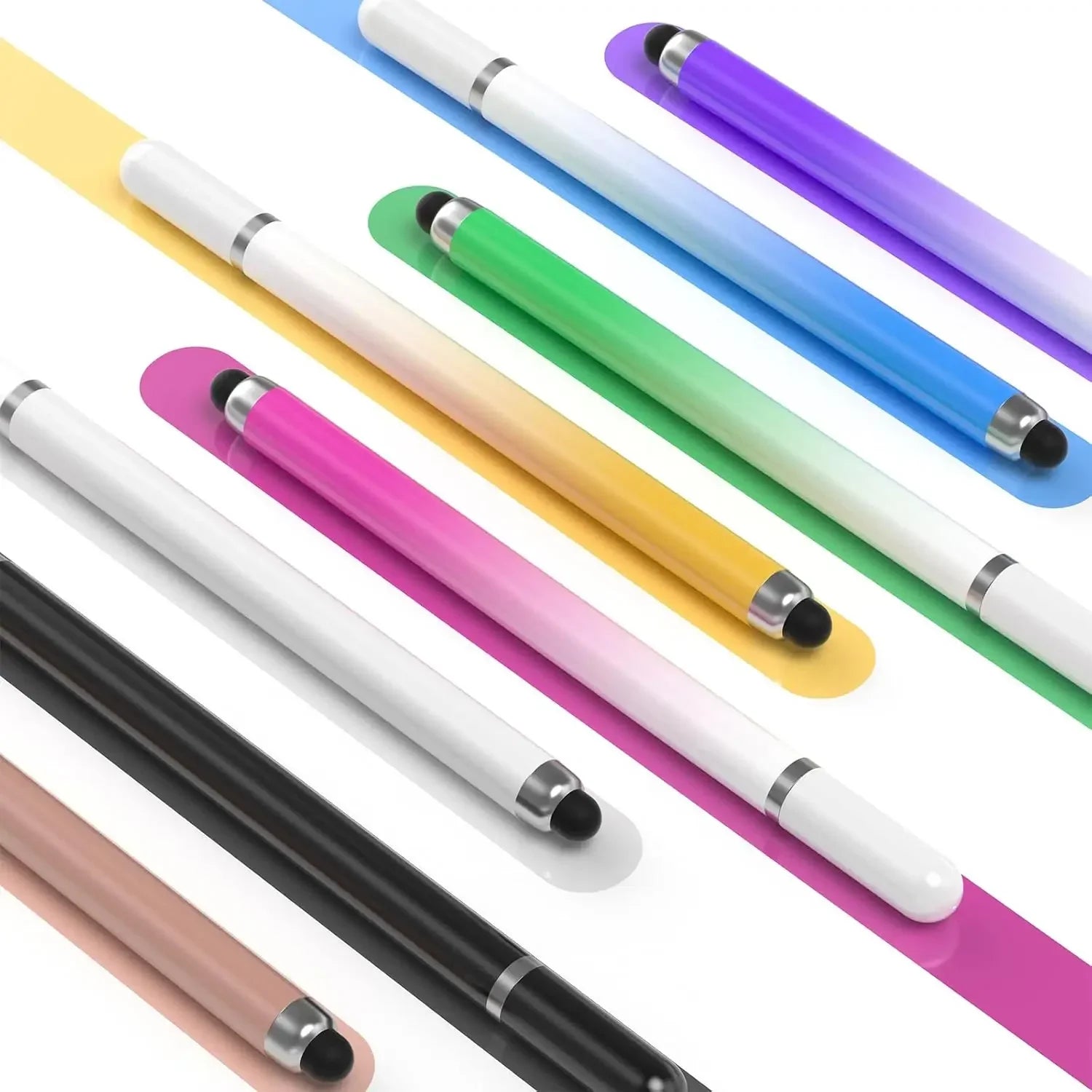 2 in 1 Universal Stylus Pen For Tablet Mobile Android IOS Phone iPad Accessories Drawing Tablet Pens Capacitive Screen Touch Pen
