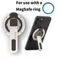 Dual-Sided Magnetic Portable Multi-Function Phone Ring Holder 360° Rotating Desktop Stand Compatible with Multiple Phone Models